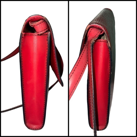 LOUIS VUITTON Red Epi Arsch Shoulder Bag 2Way clutch Red - Picture 14 of 16